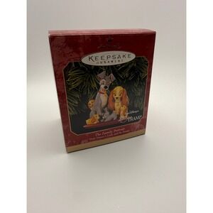 Hallmark 1999 Lady and the Tramp Family Portrait Keepsake Ornament Disney Dogs